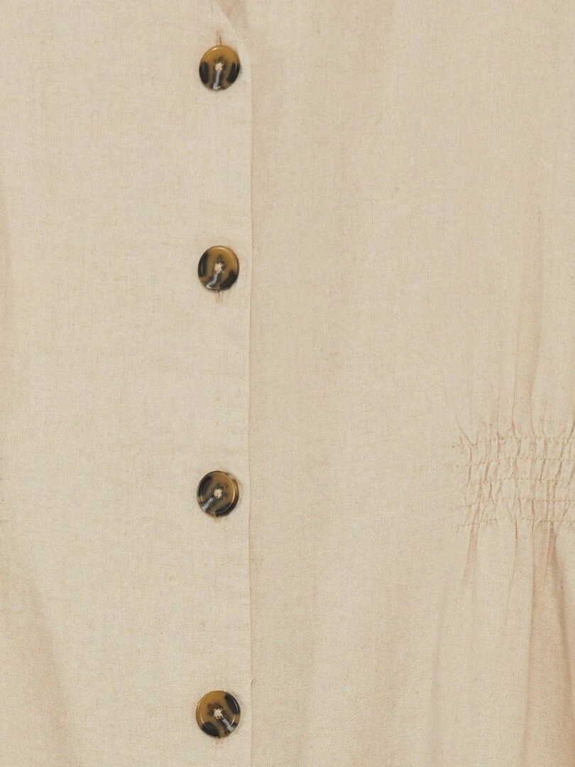 Robe en lin mélangé 'JDY'   Beige