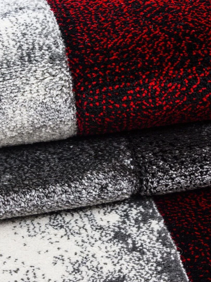 Tapis salon CARARELLI OEKO TEX® Rouge