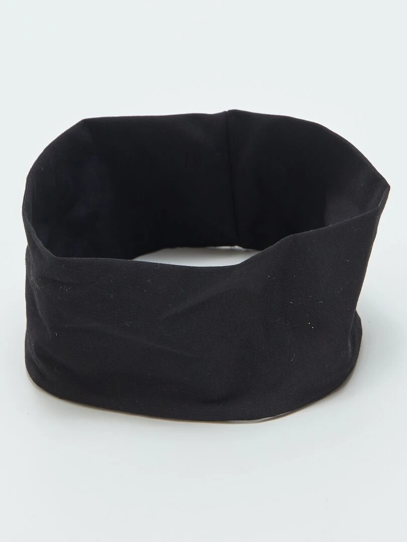 Bandeau pour cheveux uni Noir
