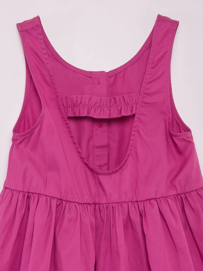 Robe sans manches à ouverture au dos   Violet