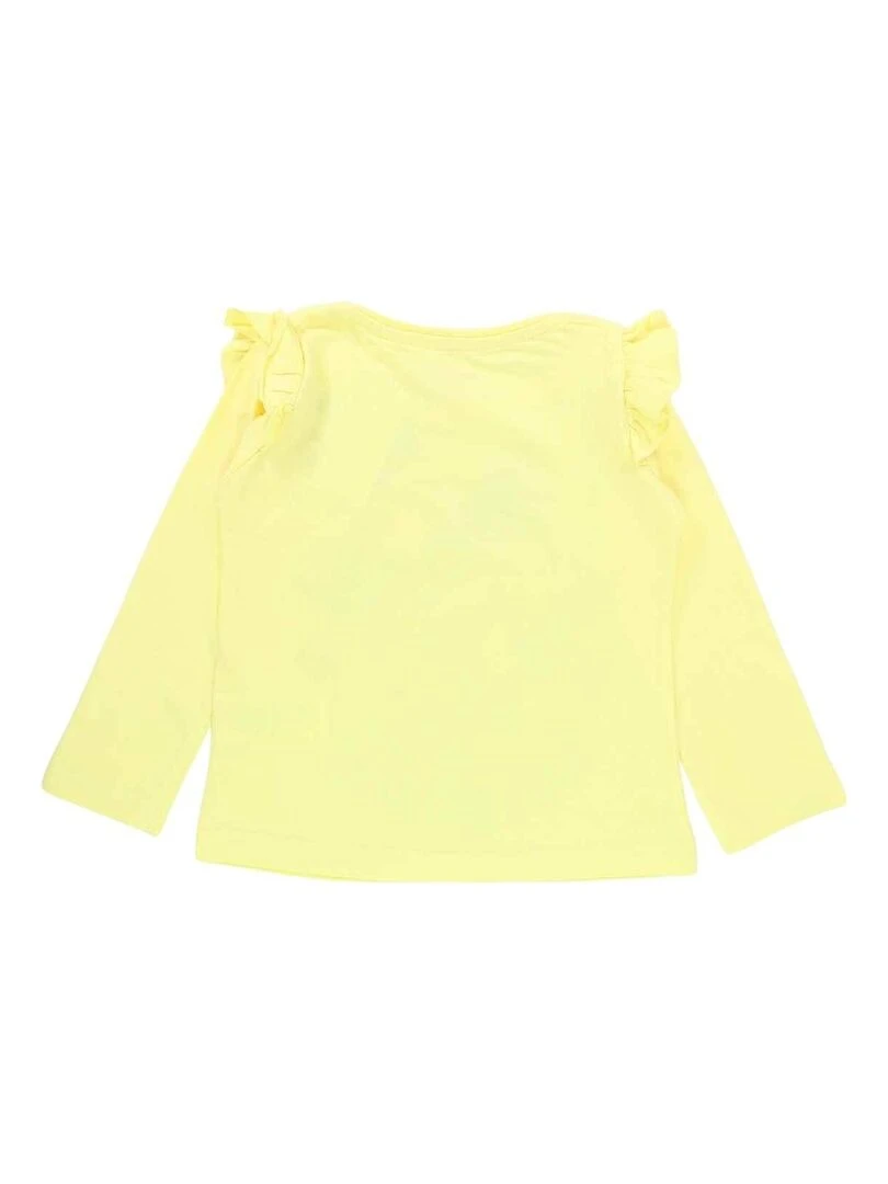 La Pat' Patrouille T shirt fille imprimé La Pat' Patrouille en coton Jaune