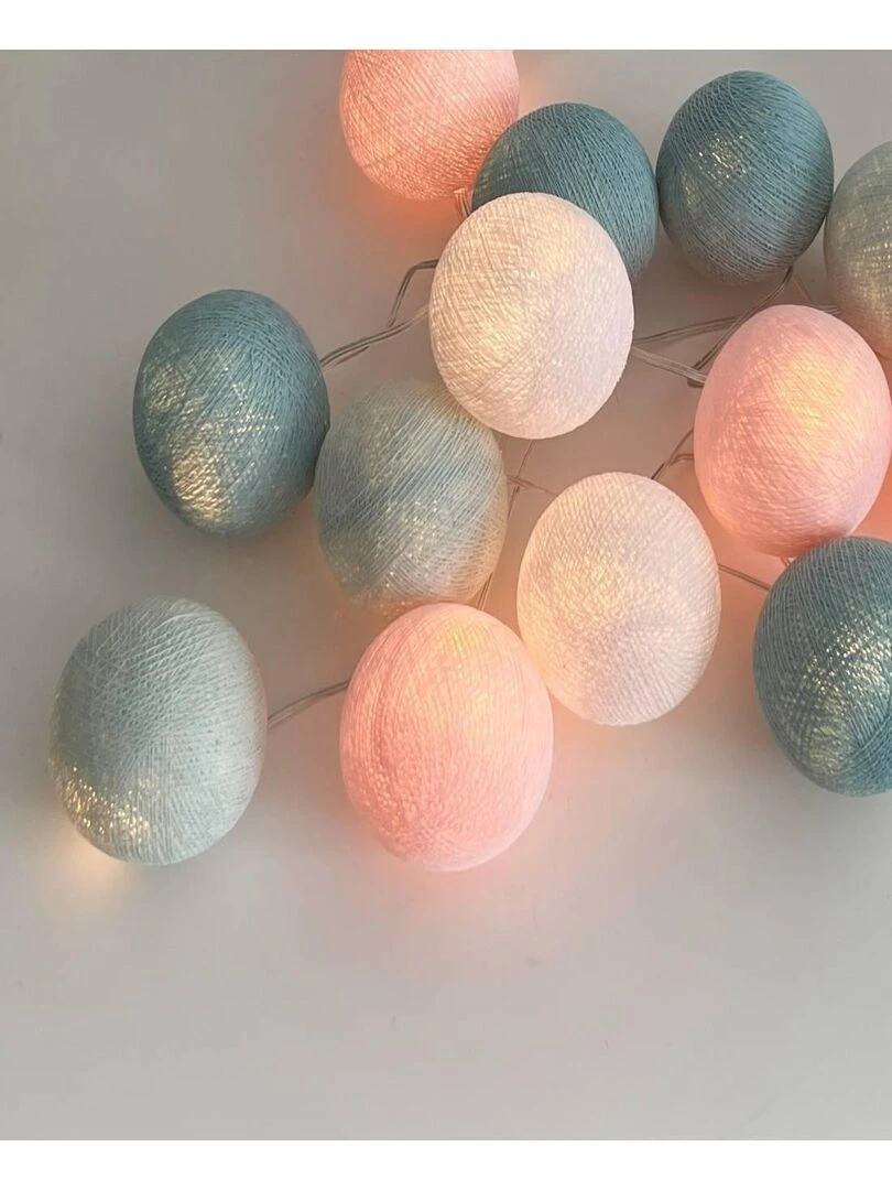 Nymphéas Guirlande LED avec télécommande Gris