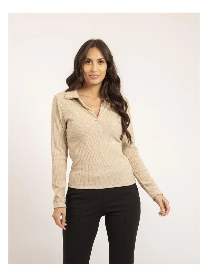 Pull fin KALEDA Ecru