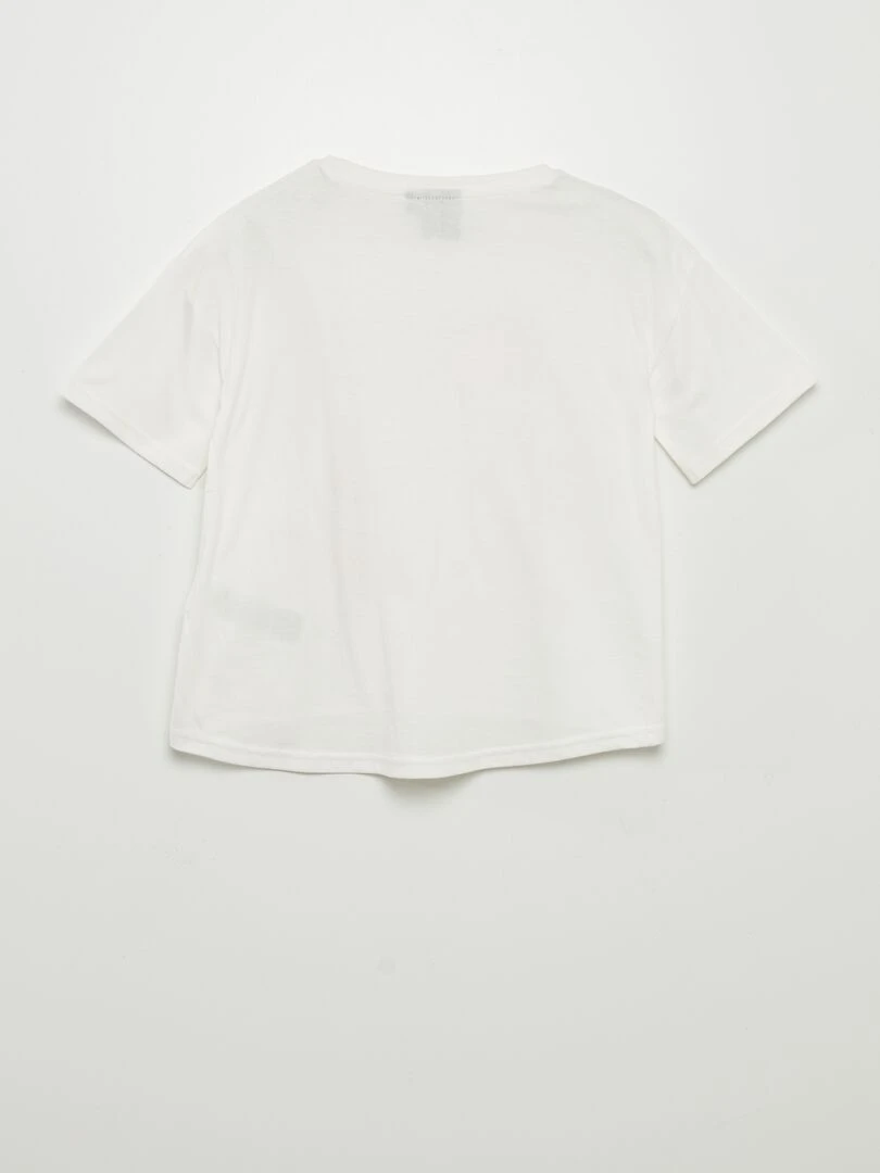 T shirt 'Nirvana'  manches courtes   blanc