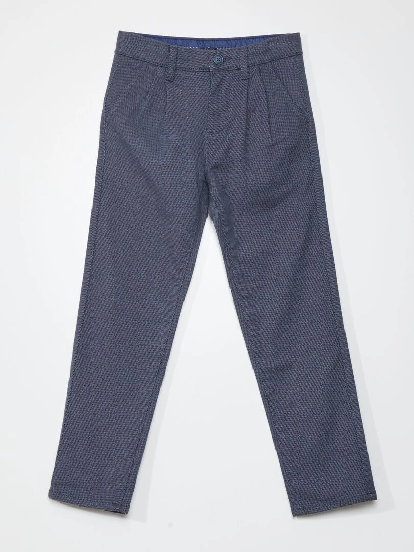 Pantalon en maille piqué Bleu