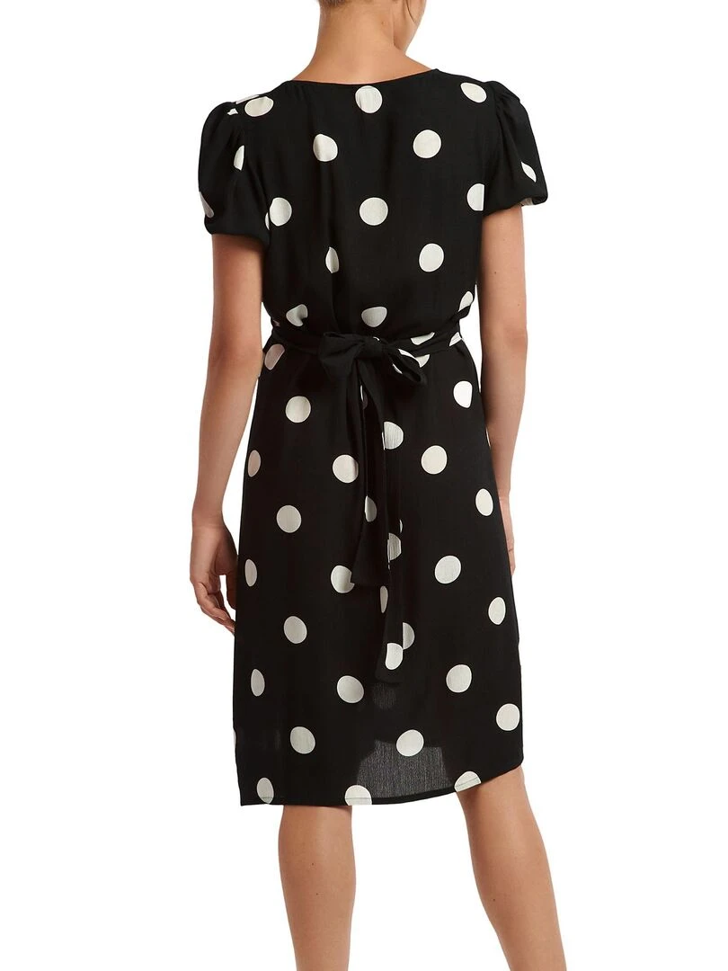 Robe estivale manches courtes Manila Noir