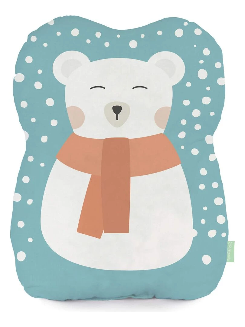 Coussin World map "Happyfriday" Blanc