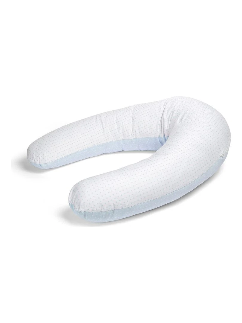 Coussin d'allaitement Bebe évolutif BLEU 160 CM Déhoussable avec remplissage mircrofibres Bleu