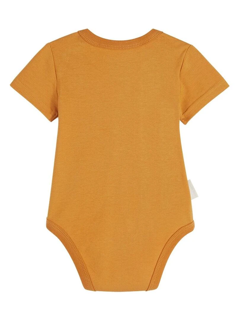 Lot de 2 bodies bébé manches courtes Amazonia   Moutarde