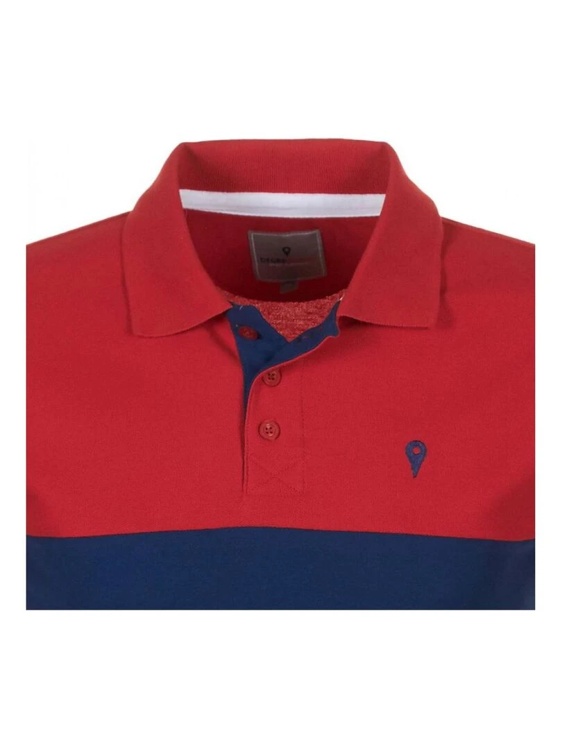 Polo manches courtes homme CALOSTE   DEGRE CELSIUS   Rouge