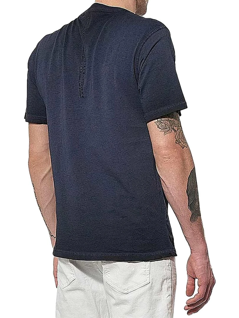 Tee Shirt Manche Courte Kaporal Makan   Bleu