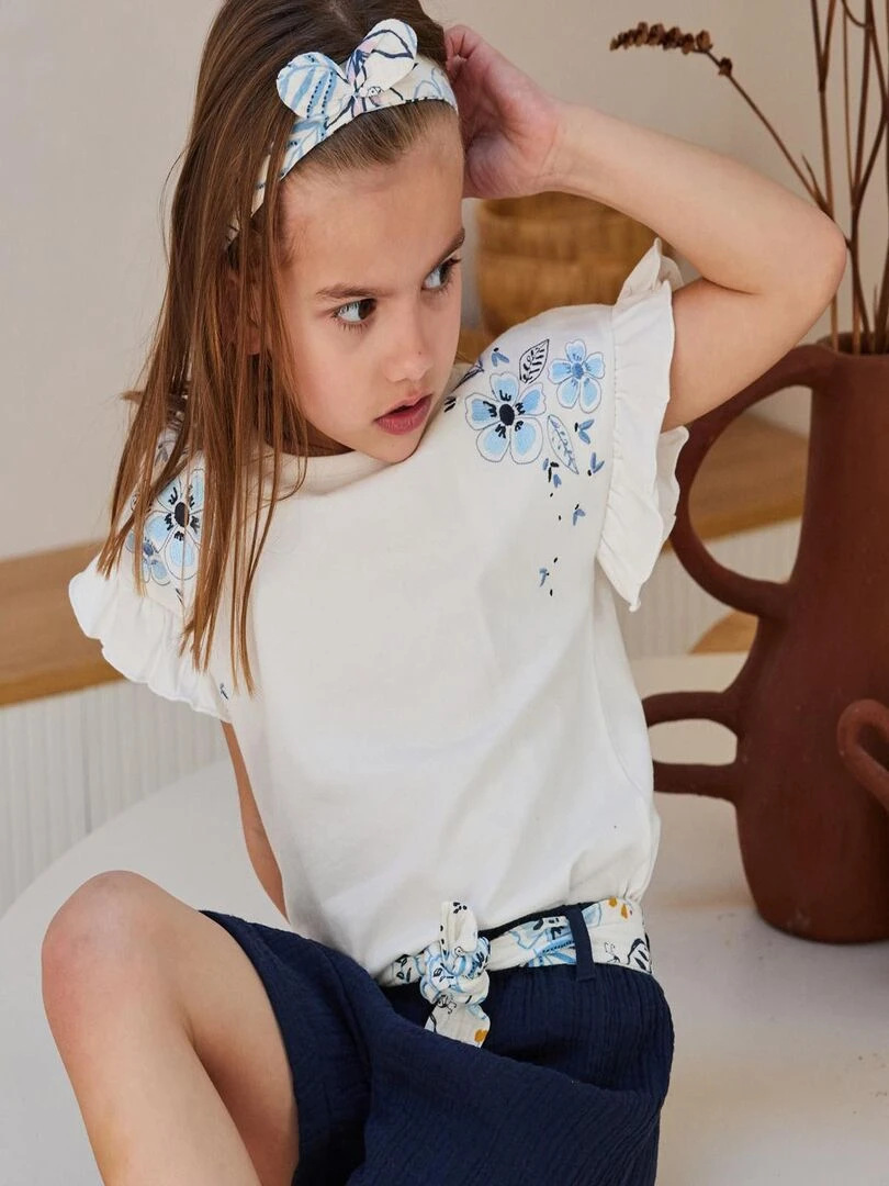 T shirt enfant Hélénie   Ecru