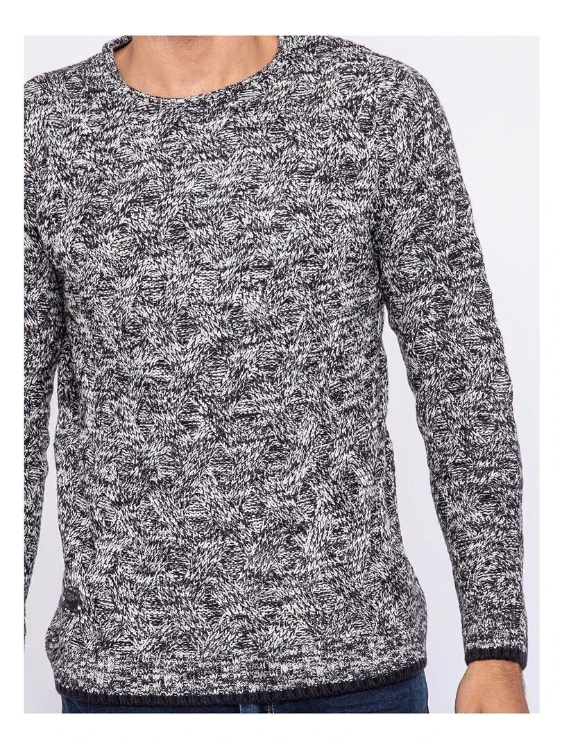 Pull col rond LALAK   Bleu marine