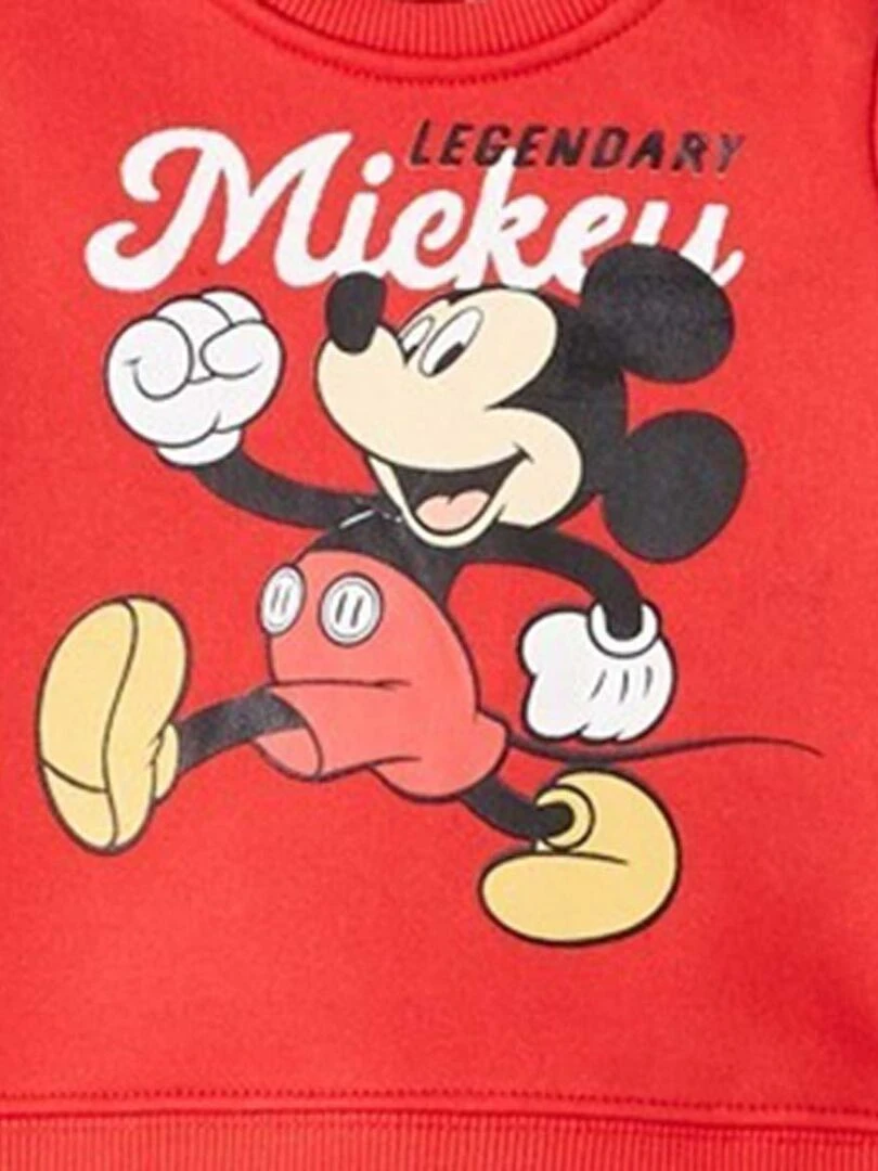 Disney   Ensemble ​​Sweat pantalon bébé garçon Imprimé Mickey   Rouge