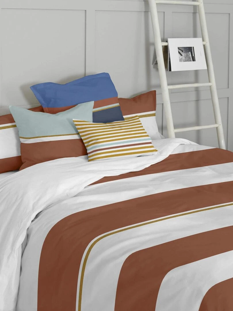 Housse de coussin décoratif Eden "Happyfriday"   Blanc