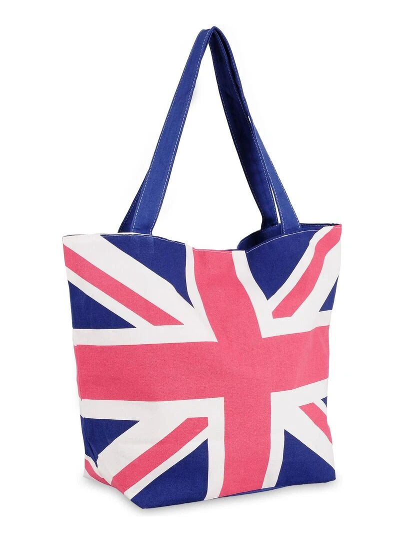 Sac coton UK Bleu