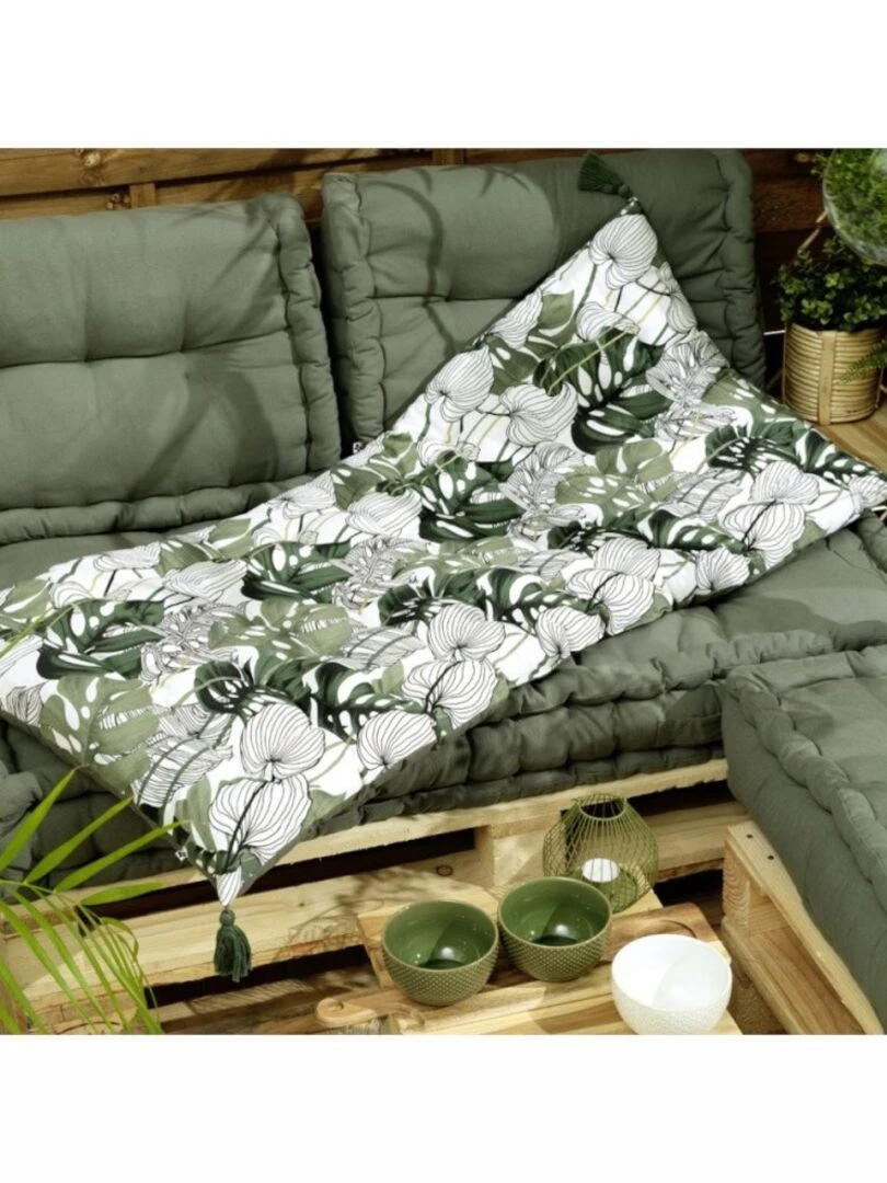 Matelas de sol avec pompons 60x120 cm Physalis Vert