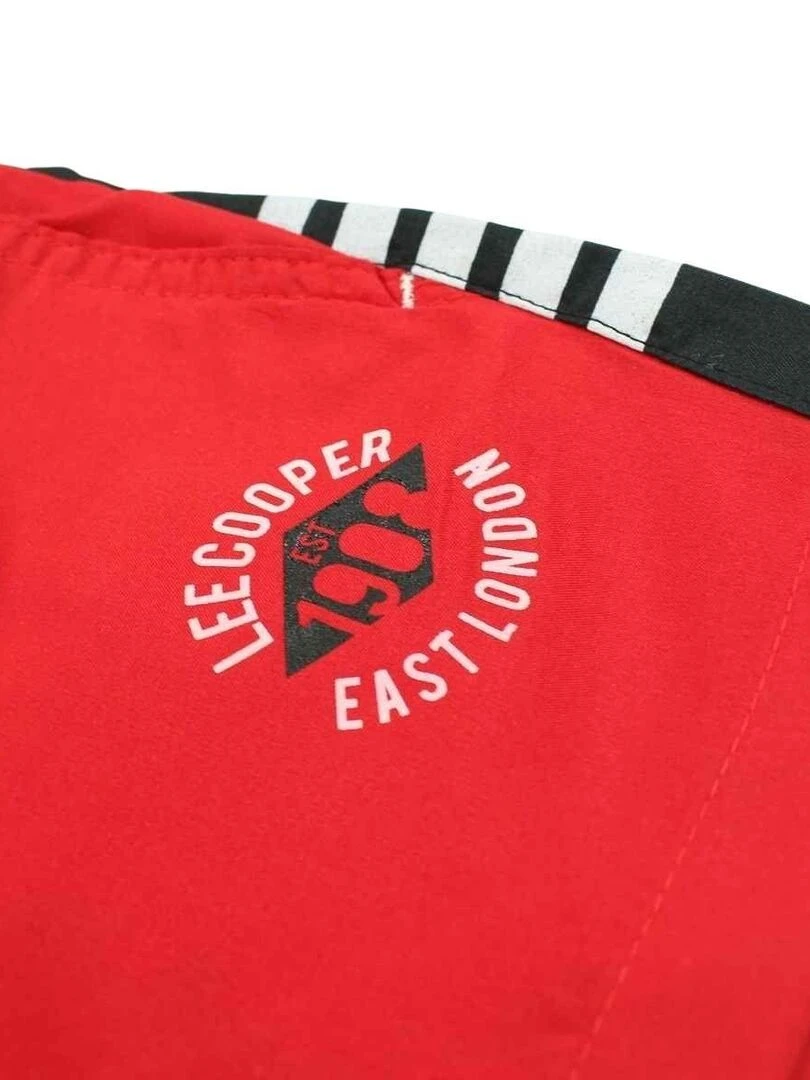 Lee Cooper   Short De Bain garçon imprimé logo   Rouge