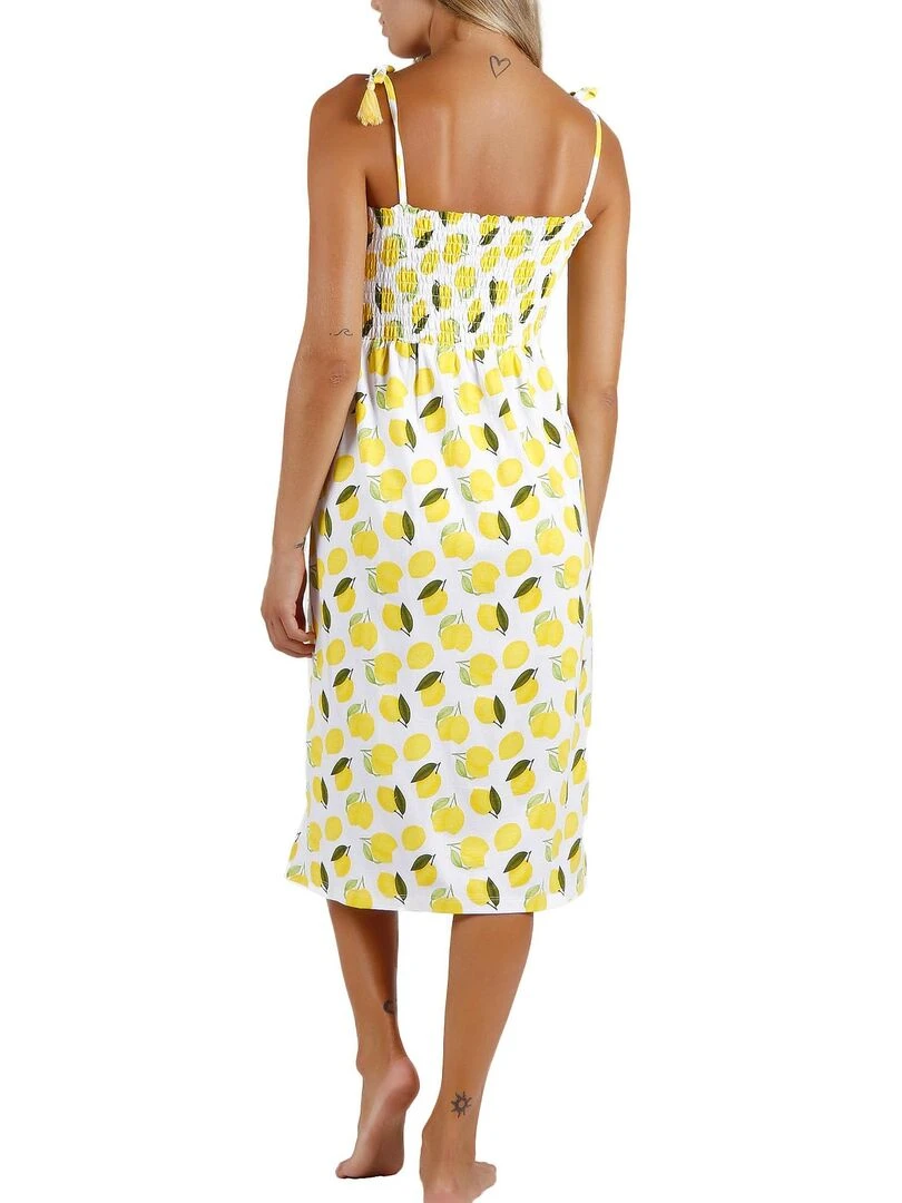 Robe estivale à bretelles Lemons Multicolore