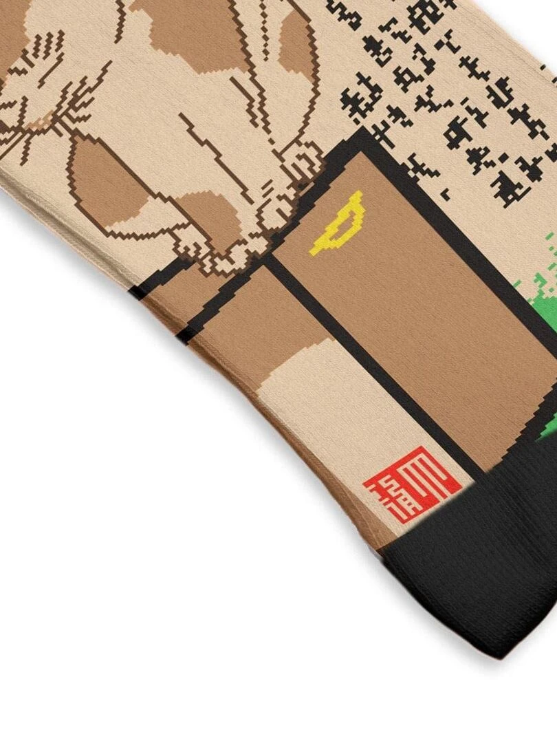 Chaussettes Sock Affairs Je veux annuler mon abonnement  Tsukioka Yoshitoshi   Beige