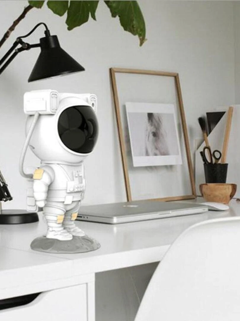 Lampe veilleuse projecteur d'étoile  astronaute   Beige clair