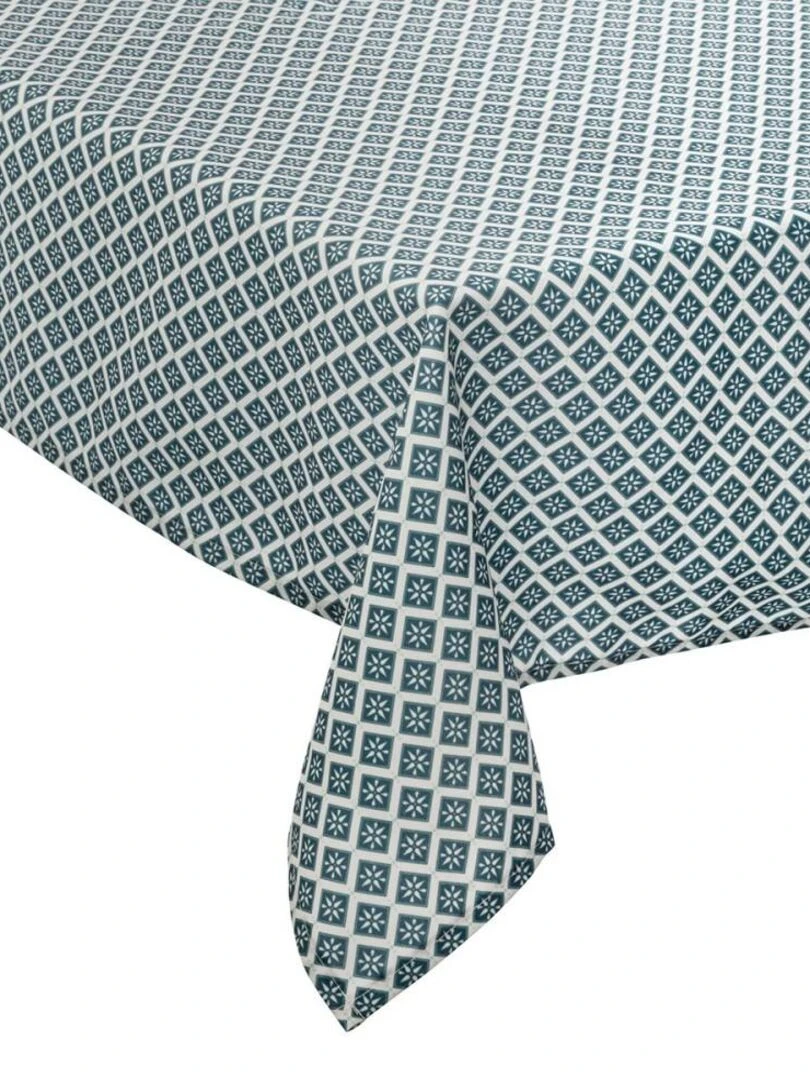 Nappe rectangulaire 140x240 cm Tikal Bleu
