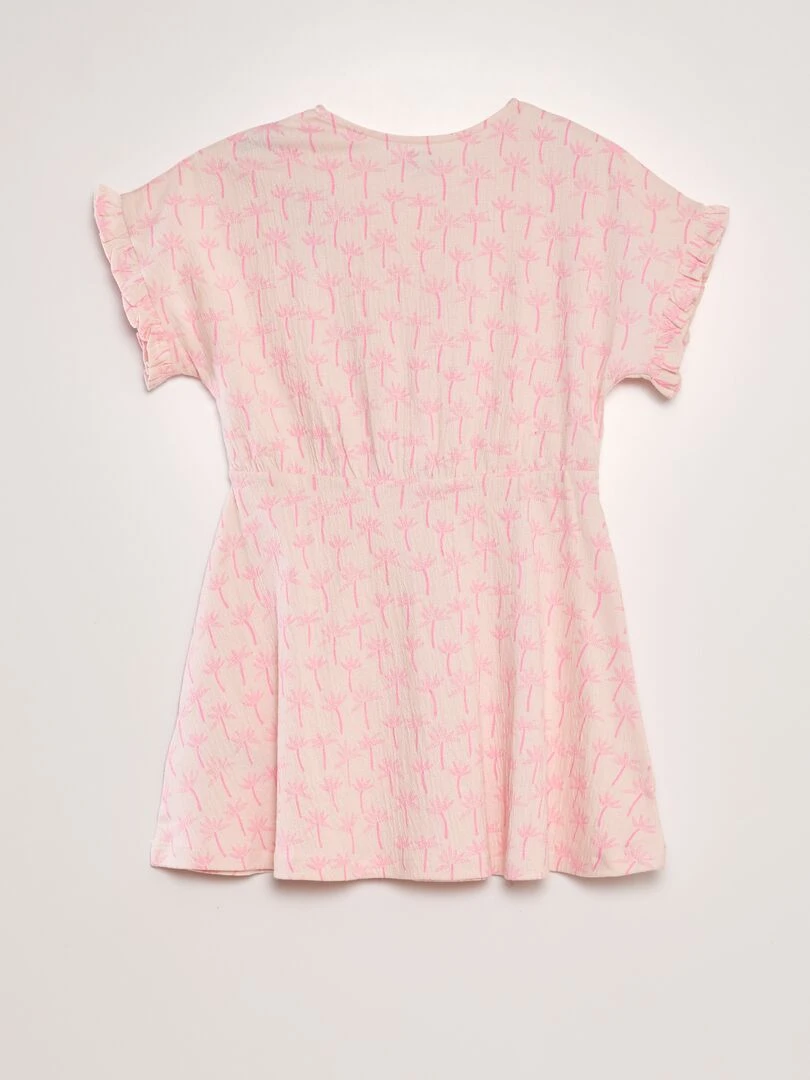 Robe volantée   Rose