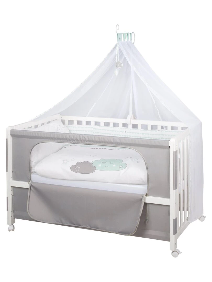ROBA Lit Cododo Happy Cloud 60 x 120 cm + Équipement Complet Blanc