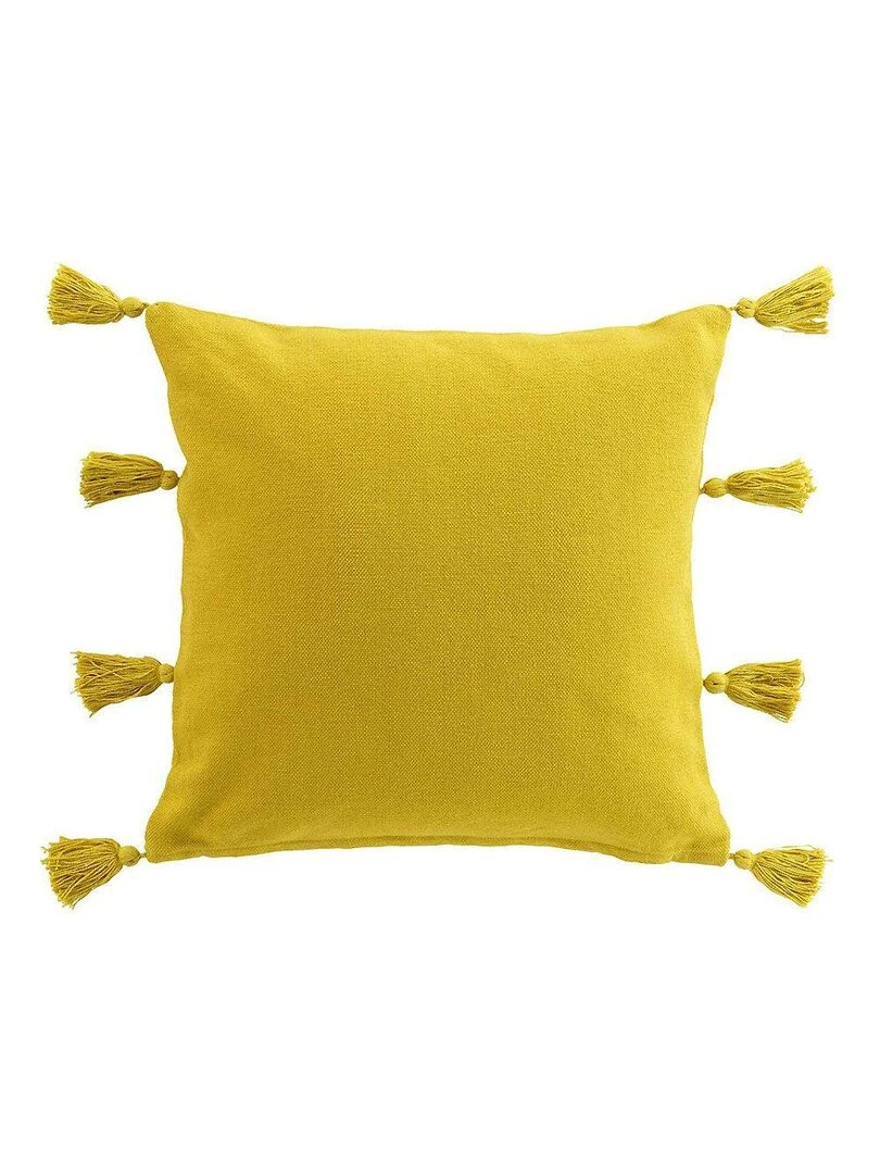 Coussin déco Tasselina Jaune