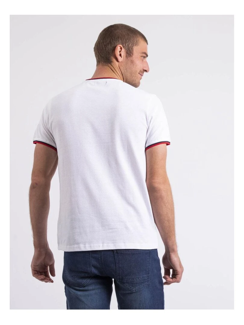 T shirt col rond pur coton NILOTIN Blanc