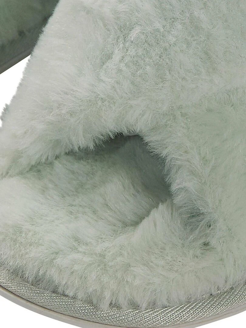 Chaussons plats bouts ouverts Complementos   Vert