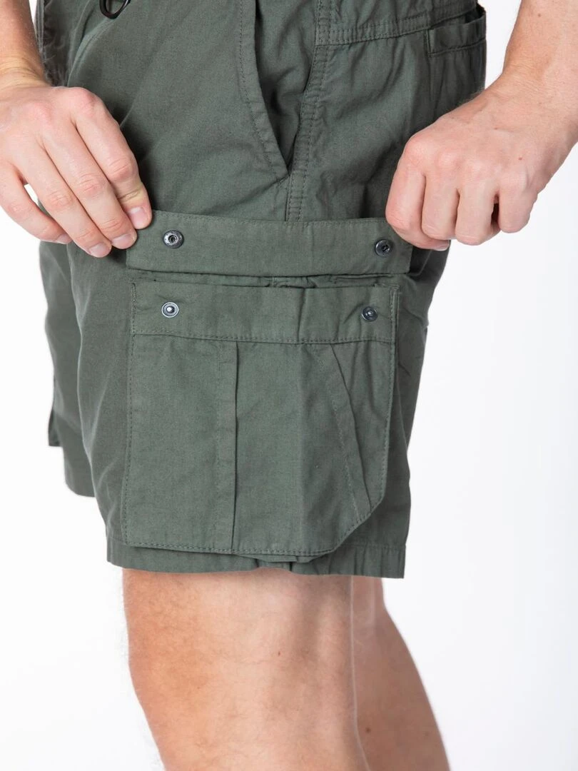 Bermuda coton coupe cargo ASHER 'Rica Lewis' Vert