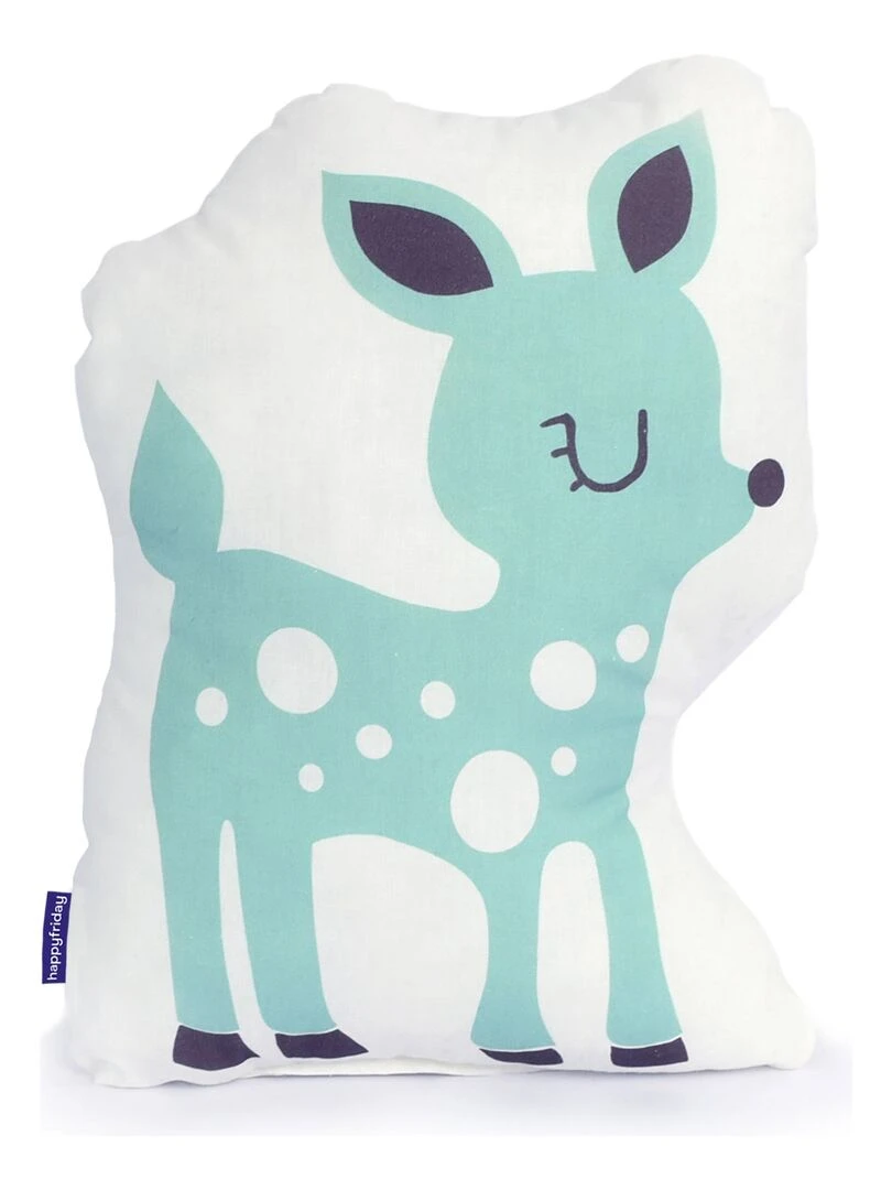 Coussin Woodland "Happyfriday" Blanc