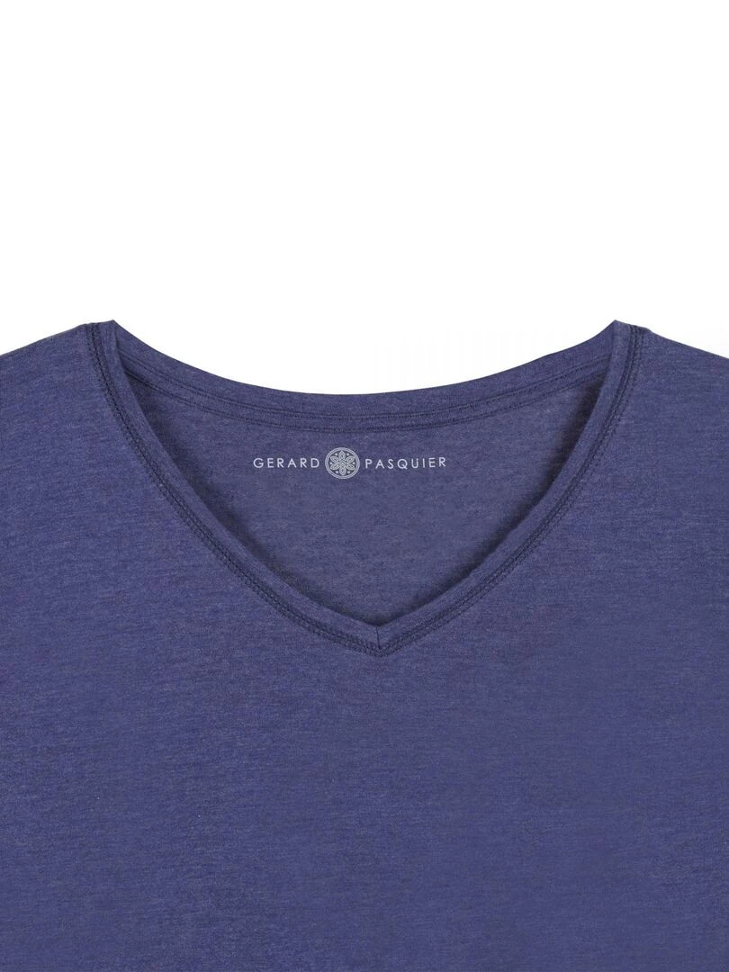 T shirt col v MADDY   Gérard Pasquier   Bleu marine