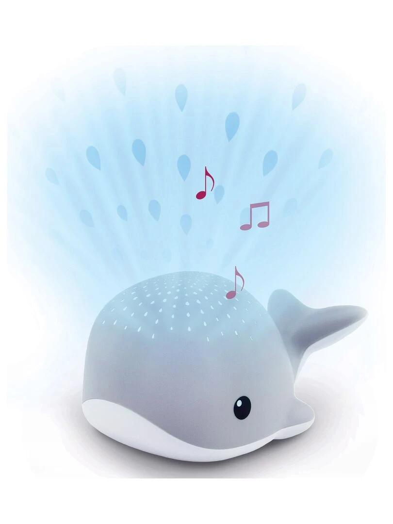 Projecteur d'ambiance Wally la baleine grise Gris