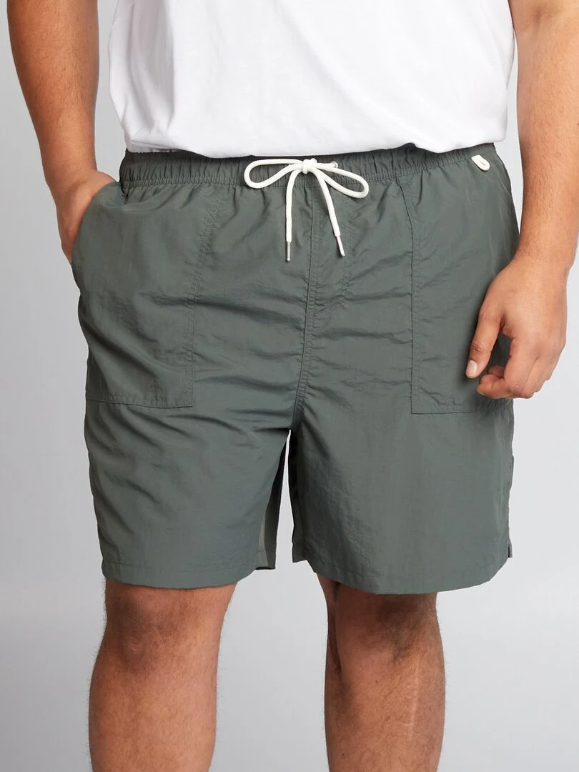Short de bain Kaki