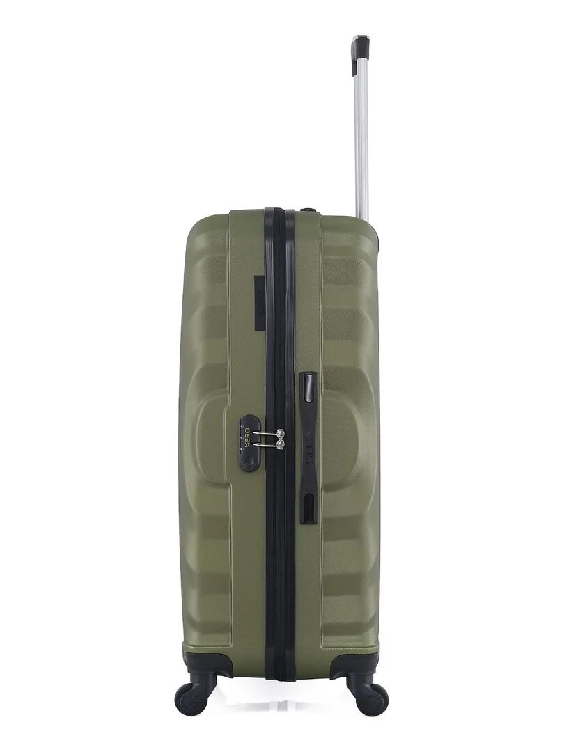 Lot de 4 Valises Rigides Grand Format  Taille Moyenne  Cabine et Cabine XXS LAGOS M   Vert kaki