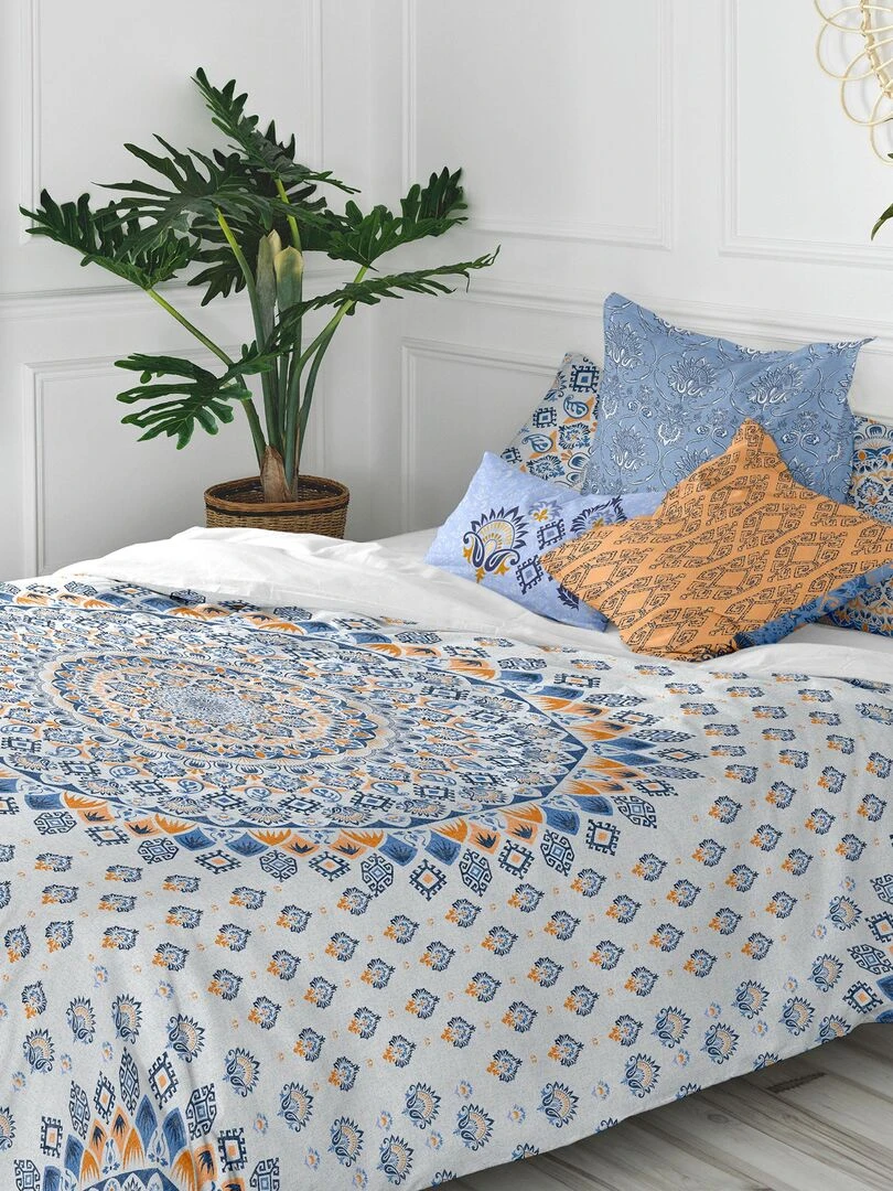 Housse de couette Salina "Happyfriday" Blanc