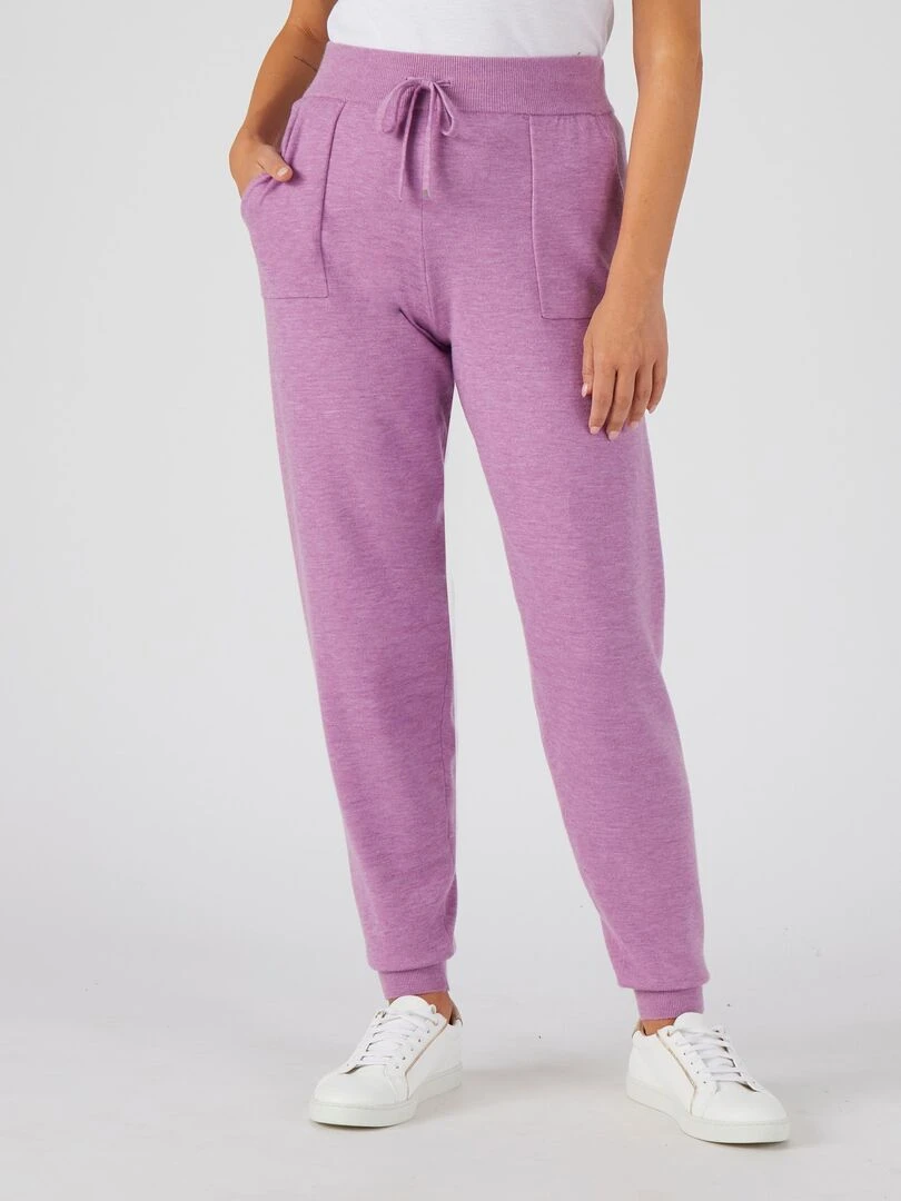 Pantalon en maille forme jogging Thermolactyl Happy D. by Damart Mauve