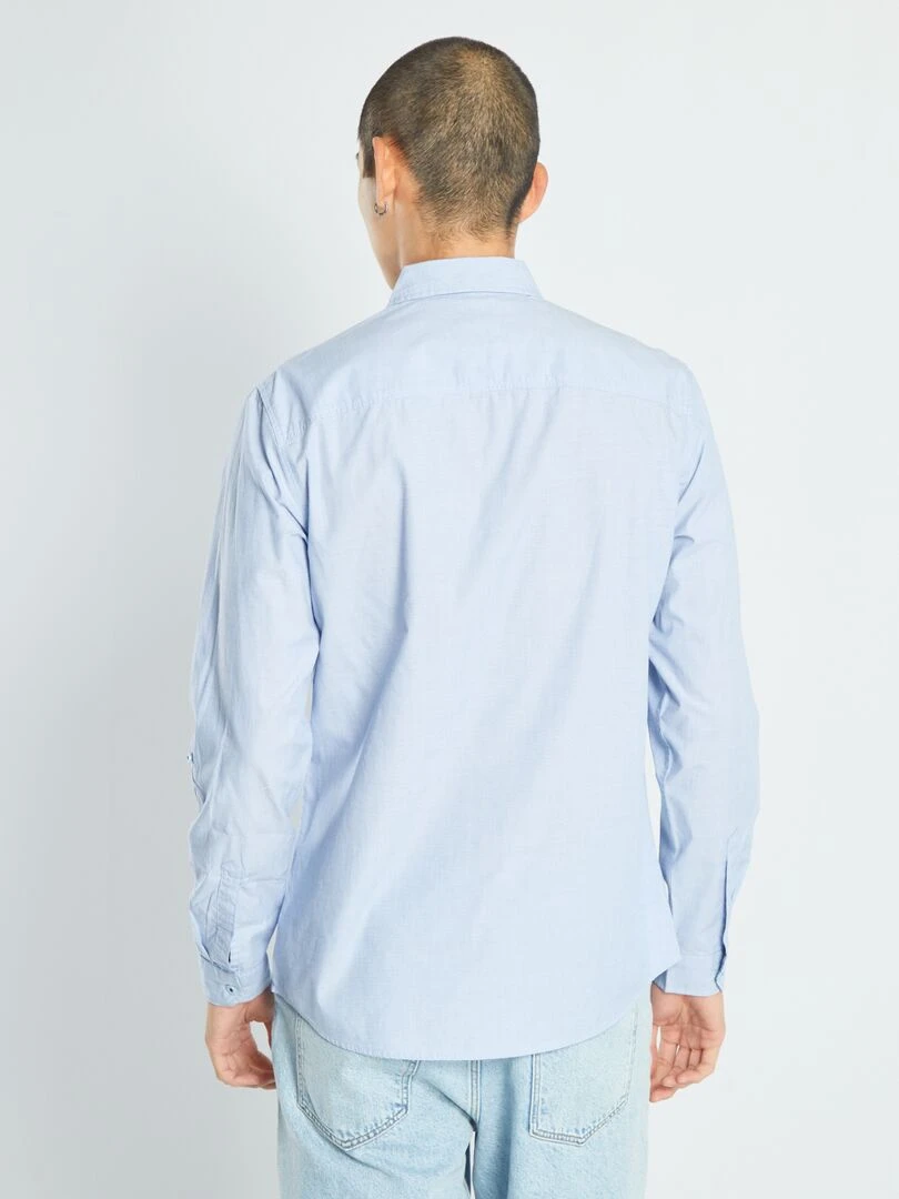 Chemise en chambray   bleu