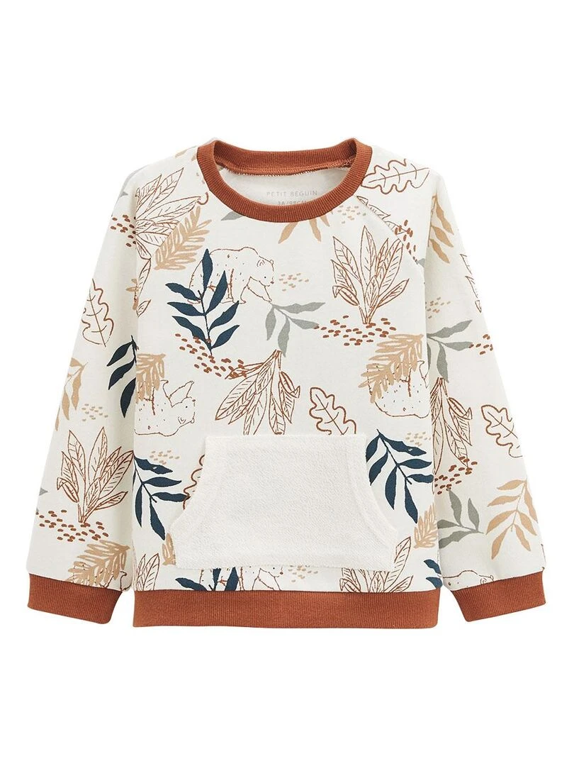 Sweat shirt enfant en molleton Wally Camel