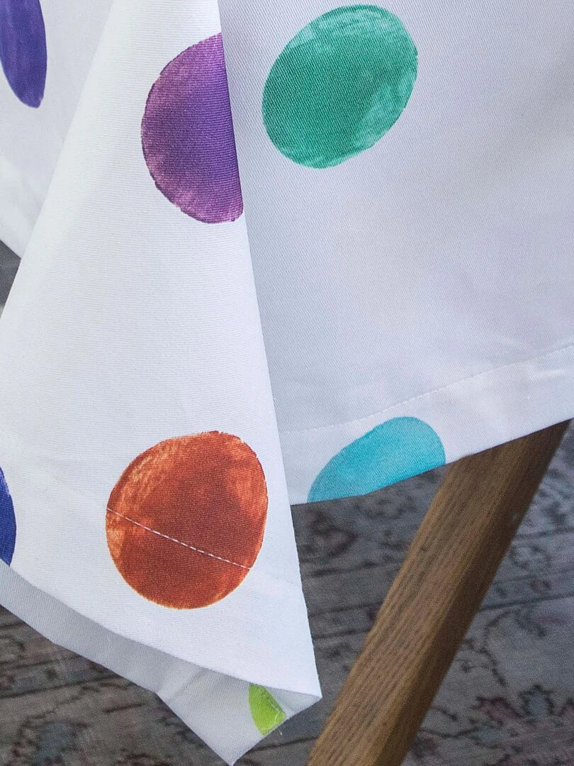 Nappe Confetti "Happyfriday"   Blanc