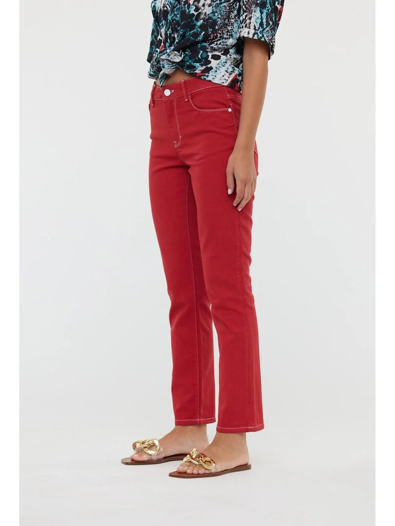 Lee Cooper Pantalon coton straight LC161 Rouge