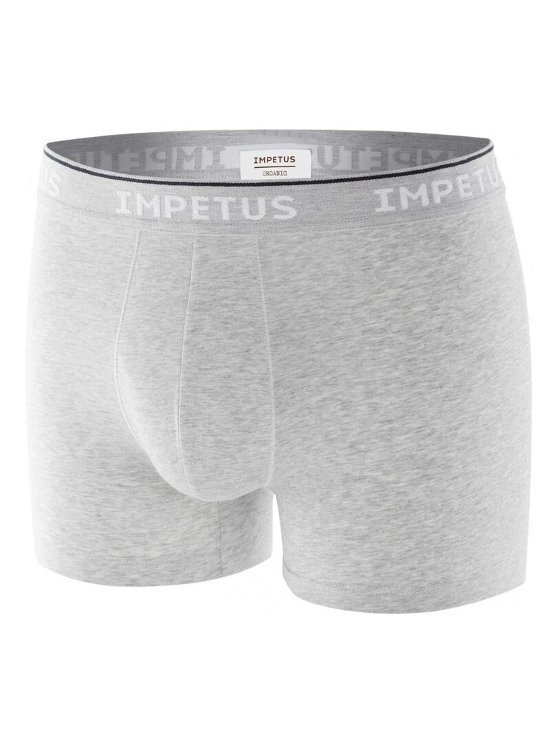 Boxer court bio organique Oeko Tex Cotton Organic   Gris