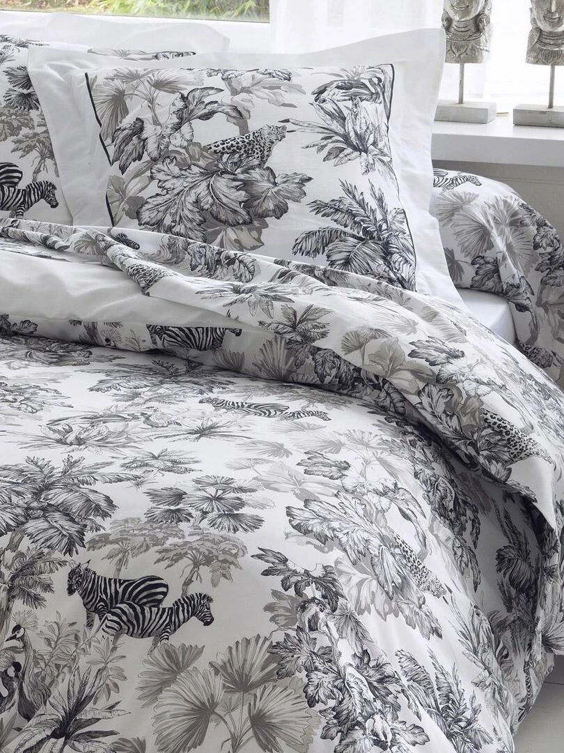 Parure de draps 4 pièces esprit savane Blanc