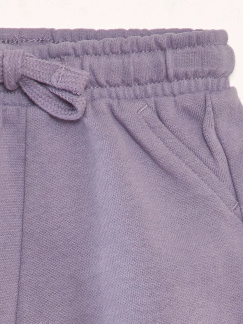 Short en molleton   Violet