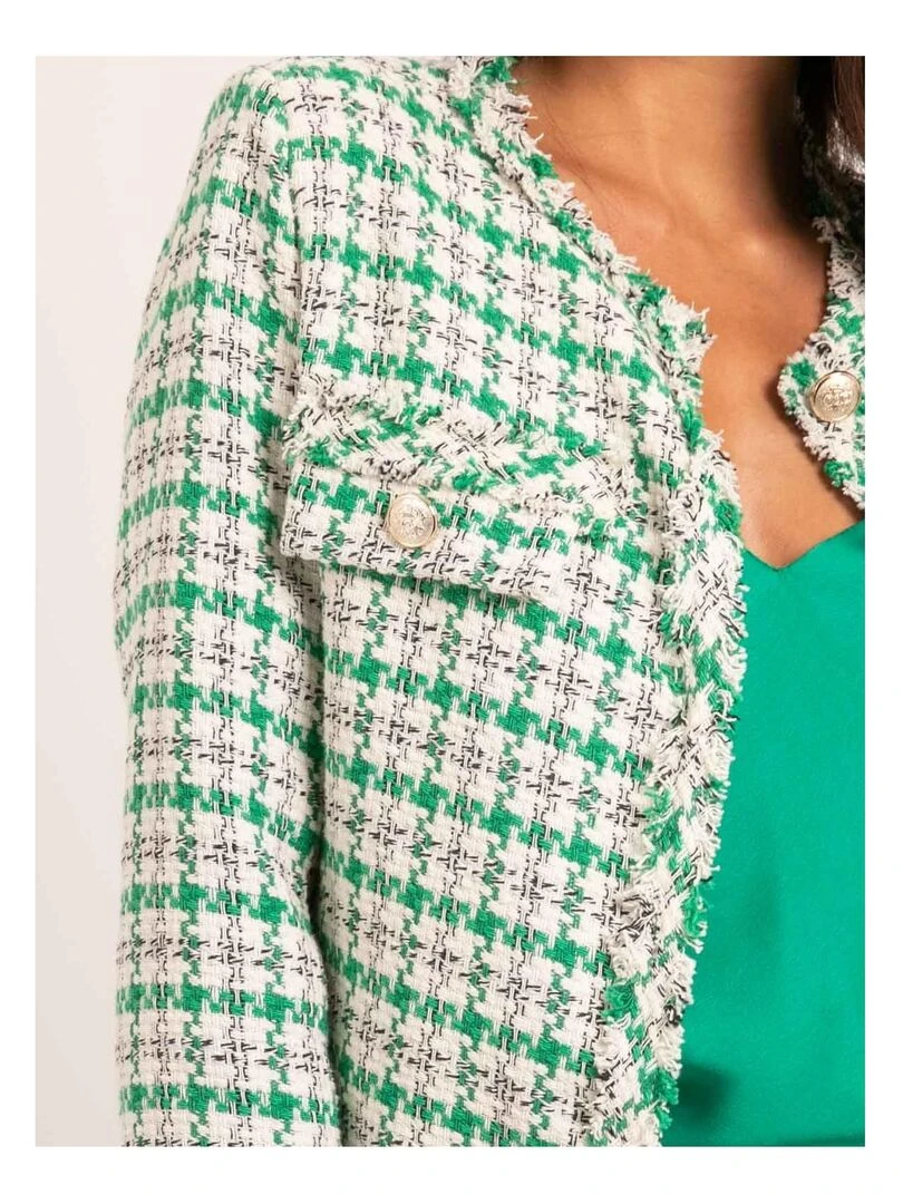 Veste tweed ULMAN Vert