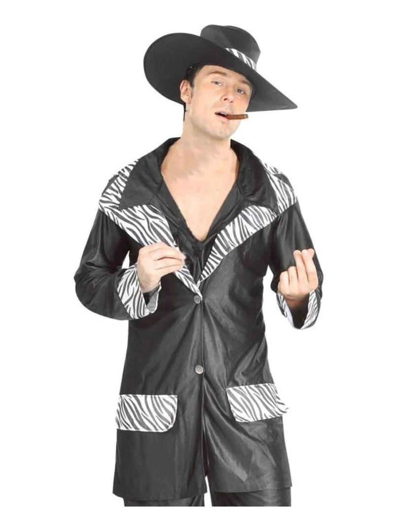 Déguisement Mafia Disco Homme Noir Noir