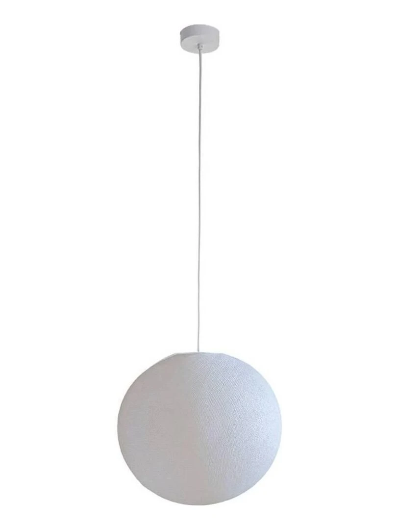 Suspension simple globe 38 cm Blanc