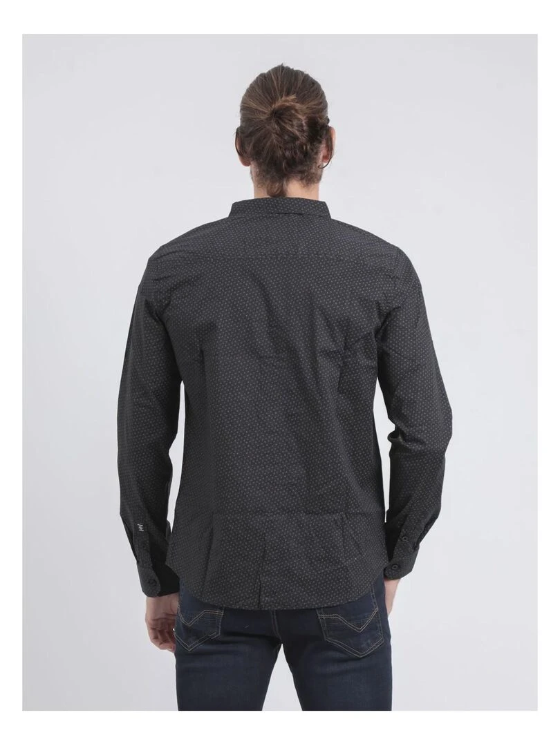 Chemise manches longues motifs TOUMOMI Noir